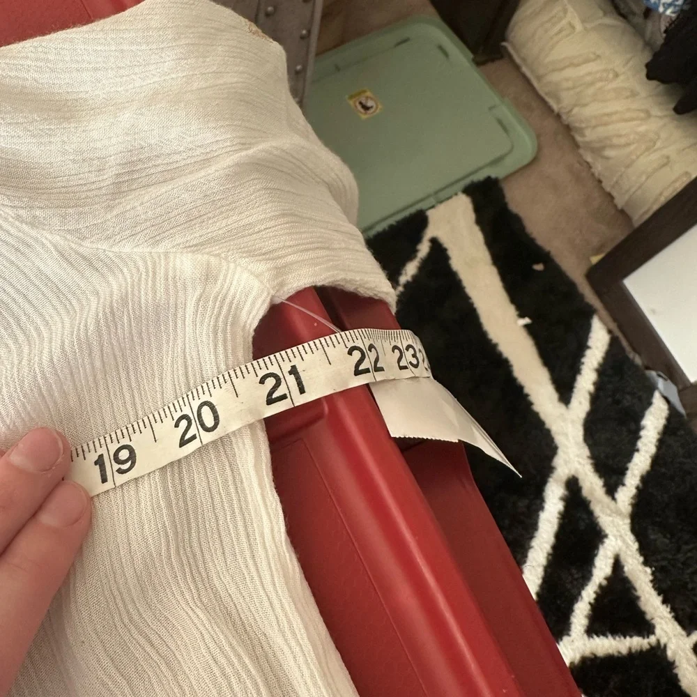 Sundance palace pathway tunic embroidered white beige gold boho least size small - Picture 7 of 8